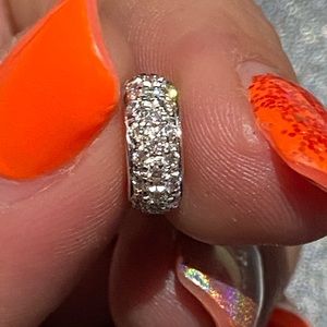 Aaron Basha 18k Wht.Gld Diamond Rondo Spacer Charm